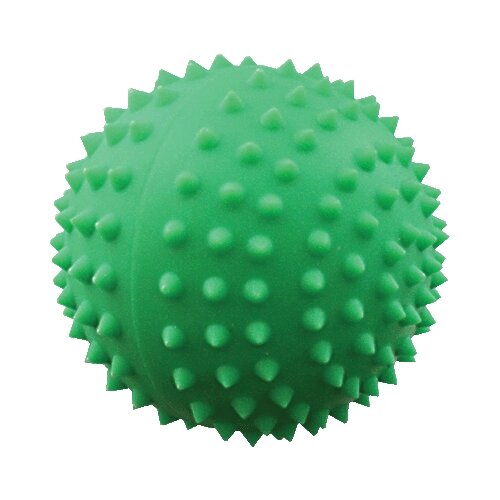 фото Мячик для собак зооник мяч д/массажа №4 (с041) зеленый