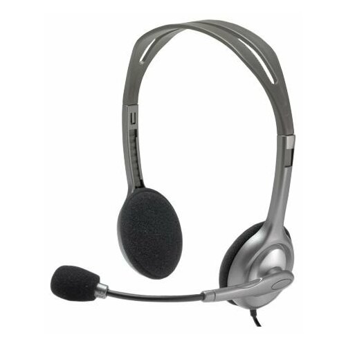 фото Компьютерная гарнитура logitech stereo headset h110 черный/серый