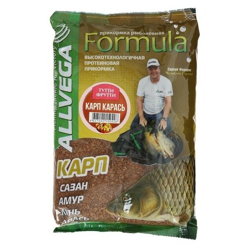 фото Прикормка allvega formula carp carassin, карп, карась, тутти фрутти, 900 г