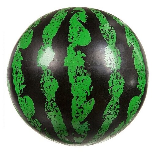 фото Мяч гратвест арбуз, 22 см, зеленый/черный