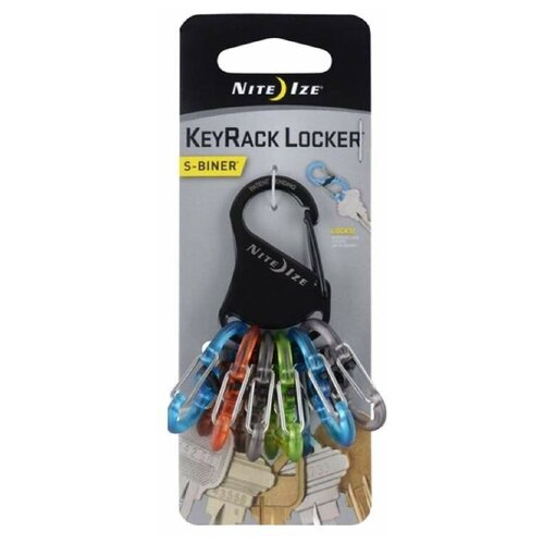 фото Набор карабинов nite ize s-biner keyrack locker plastic