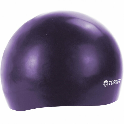 фото Шапочка для плавания torres pro, sw-12205bl, фиолетовый, силикон