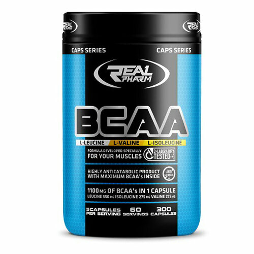 фото Bcaa 1100mg, 300 капсул real pharm