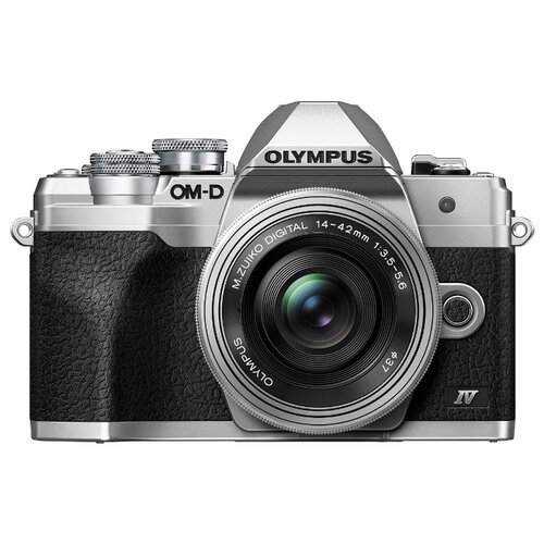 фото Фотоаппарат olympus om-d e-m10 mark iv kit серебристый m.zuiko digital ed 14-42mm f/3.5-5.6 ez