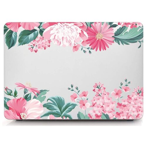 фото Чехол-накладка i-blason macbook pro 15 a1707 pink floral светло-розовый