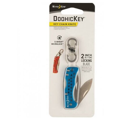 фото Нож-брелок nite ize doohickey knife blue