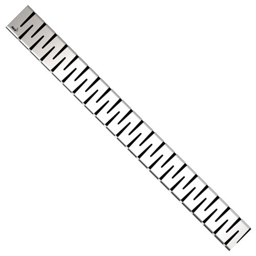 фото Решетка для лотков alcaplast zip-850m нержавеющая сталь-мат
