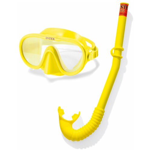 фото Набор для плавания: маска с трубкой, от 8 лет, adventurer swim set intex 55642