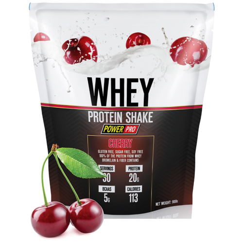 фото Протеин сывороточный whey protein shake со вкусом вишни power pro
