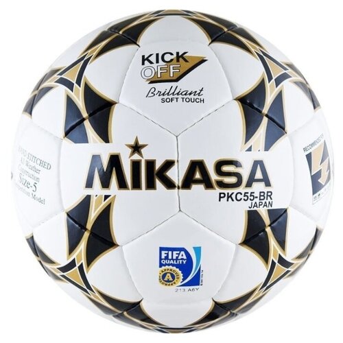 фото Футбольный мяч mikasa pkc55-br-1 белый 5
