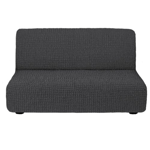 фото Чехол на трехместный диван без подлокотников вашакисея темно-серый