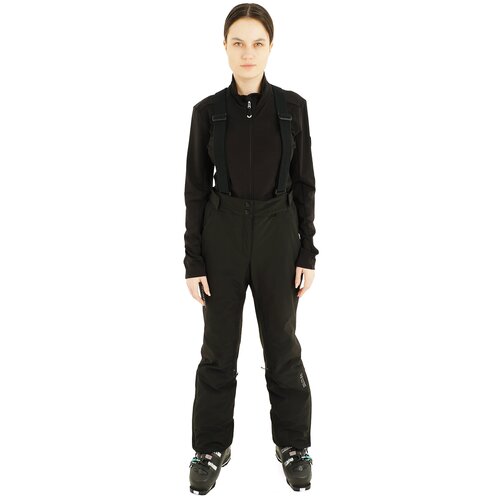 фото Горнолыжные брюки stayer, подкладка, карманы, мембрана, утепленные, водонепроницаемые, размер 50, черный