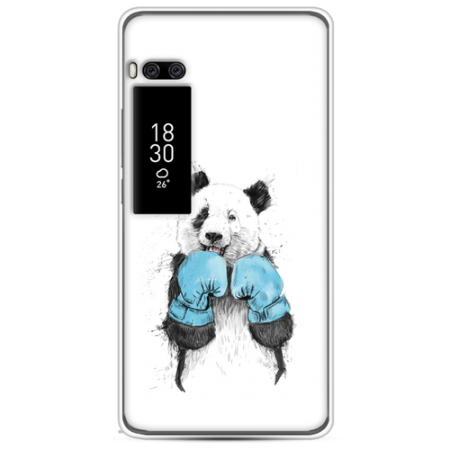 фото Силиконовый чехол панда боксер на meizu pro 7 plus case place