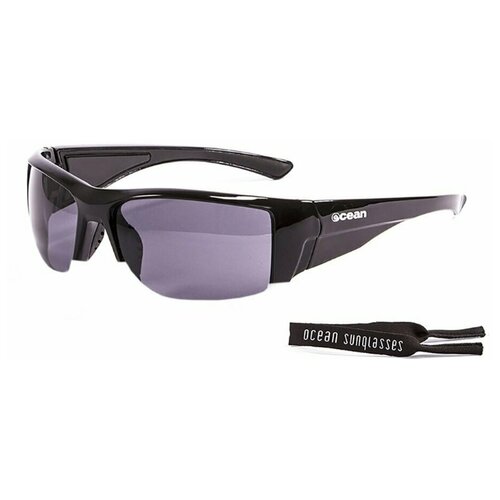 фото Спортивные очки ocean guadalupe глянцевые черные / серые линзы