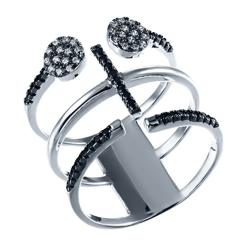 фото Кольца джей ви серебряное кольцо с фианитом