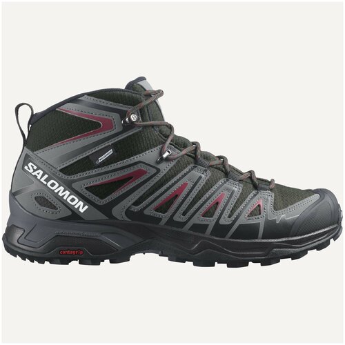 фото Salomon ботинки x ultra pioneer mid cswp ru 41.5 uk 8 us 8.5, peat/qush