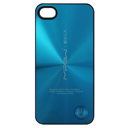 фото Чехол-аккумулятор mipow maca color power case sp103a для apple iphone 4/iphone 4s silver