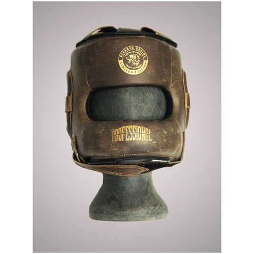 фото Боксерский бамперный шлем из натуральной кожи revansh pro retro xl