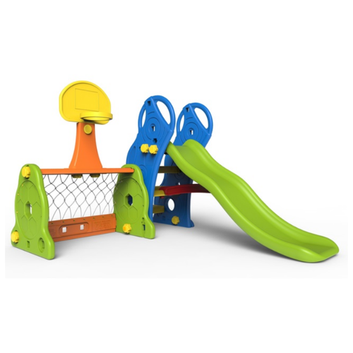 фото Спортивно-игровой комплекс toy monarch маленький спортсмен зеленый/синий/оранжевый