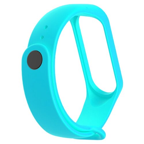 фото Силиконовый ремешок для xiaomi mi band 5 и mi band 6 (sport) / спортивный ремешок на фитнес трекер сяоми ми бенд 5 и ми банд 6 (спорт) голубой pastila