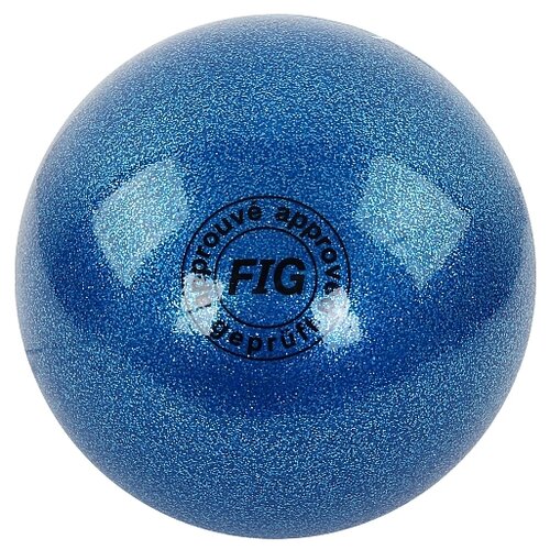 фото Мяч для художественной гимнастики larsen gc 02 280 грамм синий металлик