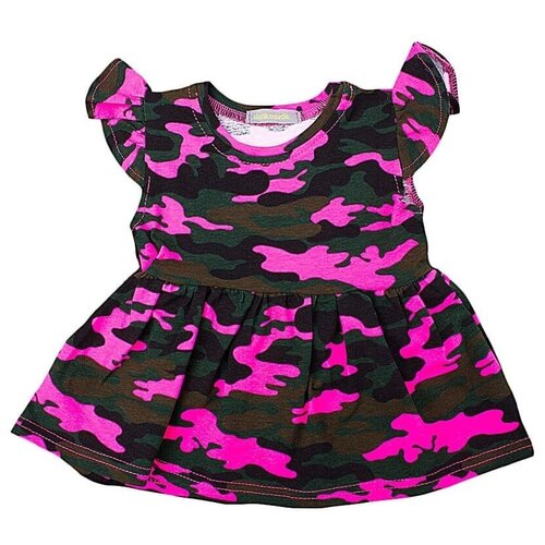 фото Платье для новорожденных, р.68-74 (6-9 мес.) pink army без бренда