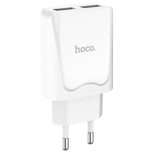 фото Сетевое зарядное устройство hoco c52a authority power 2xusb, 2.1a (черный)