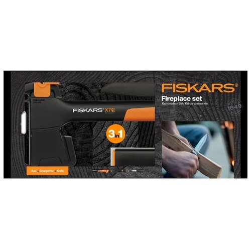 фото Набор fiskars fireplace set черный/оранжевый