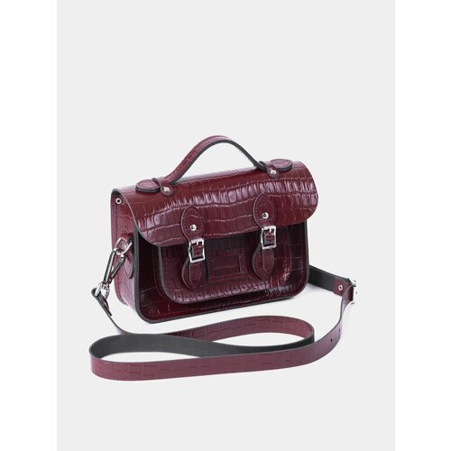 фото Сумка сэтчел the mini satchel csatchthe-mini-oxblood-patent-croc, бордовый нет бренда