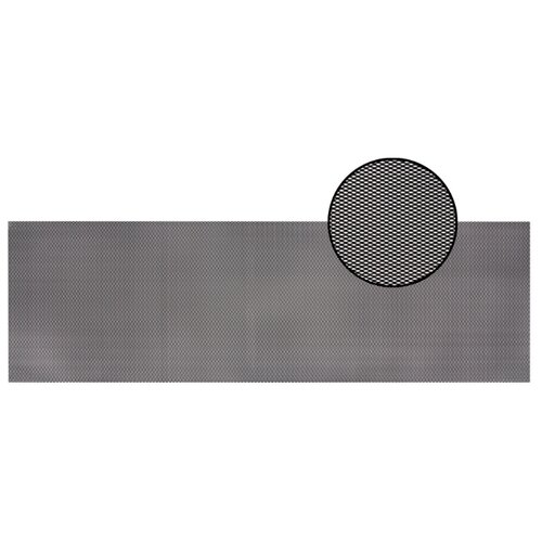 фото Облицовка радиатора (сетка декоративная) алюминий, 100 х 30 см, черная, ячейки 6мм х 3мм kraft