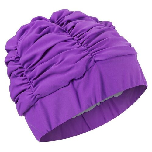 фото Onlytop шапочка для плавания объёмная с подкладом, лайкра, цвет фиолетовый