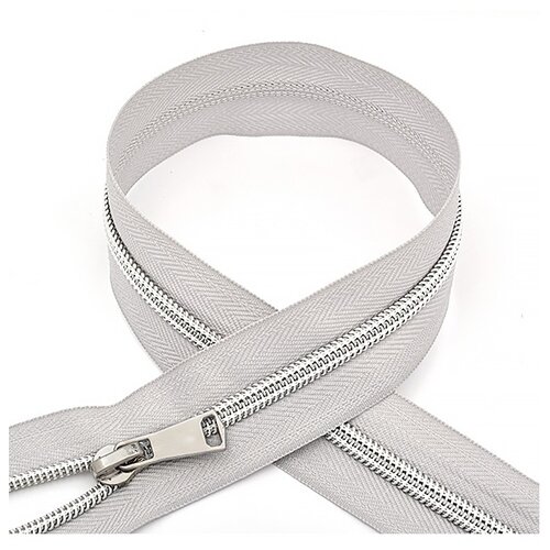 фото Набор молний спираль, №5, 60 см, цвет: s336 серый (50 молний в комплекте) max zipper