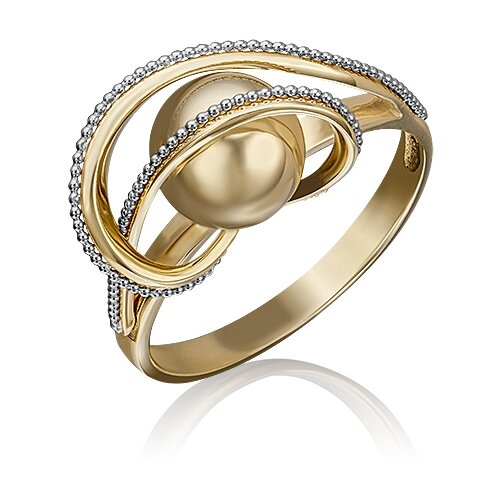 фото Платина кольцо из комбинированного золота без камней 01-5248-00-000-1121-42