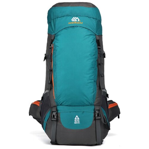 фото Большой трекинговый рюкзак weikani для путешествий, походов, кемпинга 65 литров с дождевиком