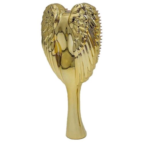 фото Расческа женская для распутывания волос tangle крылья ангела золотой baziator