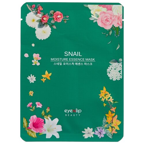 фото Eyenlip Moisture Essence Mask Snail тканевая маска с фильтратом слизи улитки, 25 мл