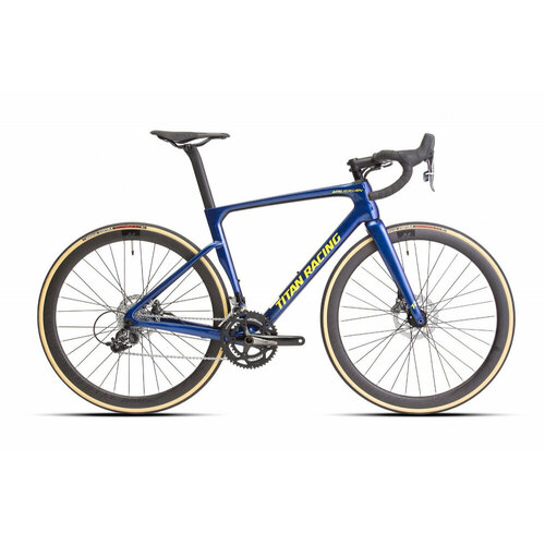 фото Велосипед titan racing valerian carbon pro (2023) l(56cm) darkblue/gold