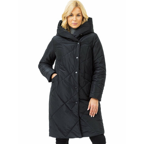 фото  куртка nortfolk, демисезон/зима, силуэт прямой, ультралегкая, несъемный капюшон, капюшон, ветрозащитная, внутренний карман, карманы, манжеты, стеганая, размер 50, черный