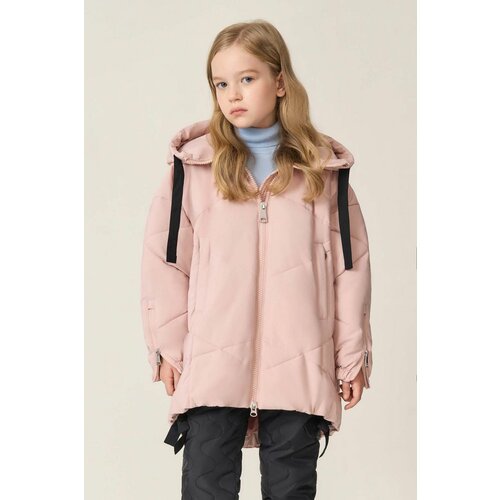 фото Куртка baon, демисезон/зима, размер 128, розовый