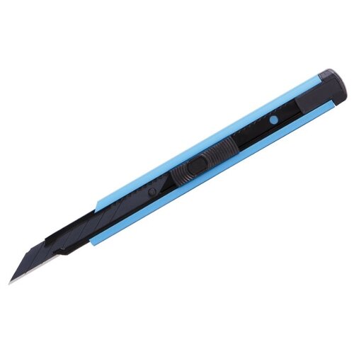 фото Berlingo нож канцелярский color zone bm4120 9 мм голубой/черный