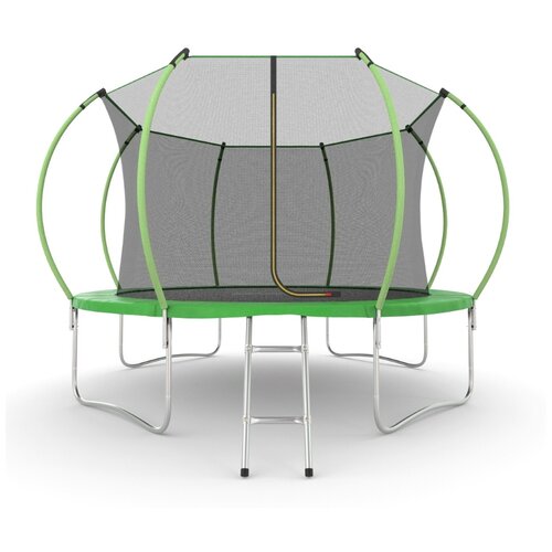 фото Батут с внутренней сеткой и лестницей, evo jump internal 12ft (green)