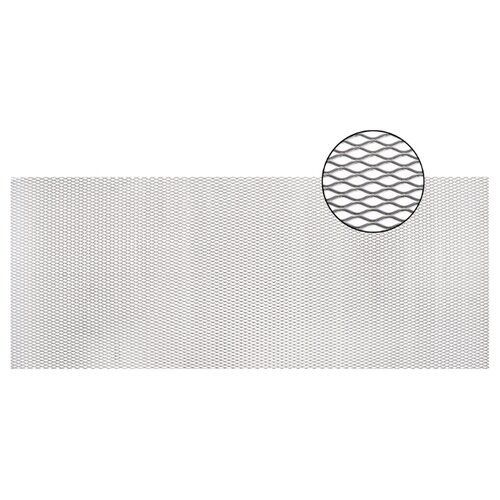 фото Облицовка радиатора (сетка декоративная) алюминий, 100 х 40 см, серебро, ячейки 16мм х 6мм kraft