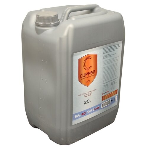 фото Синтетическое моторное масло cupper safe line 5w-40 20 л