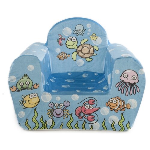 фото Игрушечное детское кресло "подводная братва" с антискользящим основанием joyarty