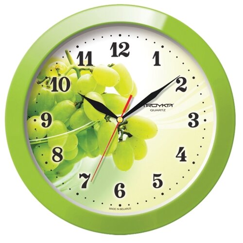 фото Часы troyka виноград(11121161) настенные зеленый тройка
