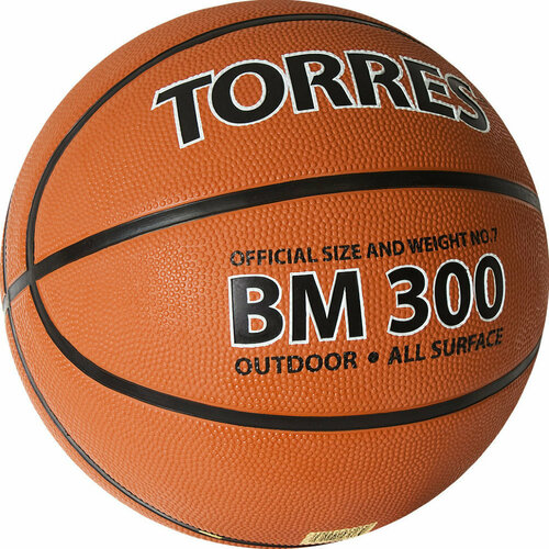 фото Мяч баскетбольный torres bm300 арт. b02016, р.6