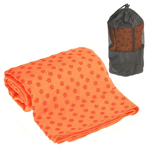 фото C28849-5 полотенце для йоги 183х63 (оранжевое) с сумкой для переноски hawk