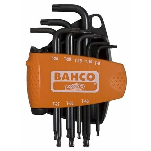 фото Набор имбусовых ключей bahco be-9675, 8 предм., оранжевый/черный