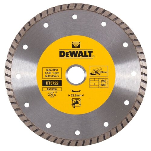 фото Диск алмазный отрезной 180x7x22.2 dewalt dt3722-qz 1 шт.