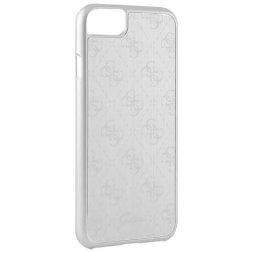 фото Чехол-накладка cg mobile guess 4g aluminium plate hard для apple iphone 7/iphone 8 серебристый